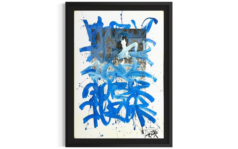 Blue Paper Bee 1